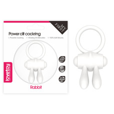 Ерекційне кільце - Power Clit Cockring Rabbit White