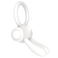 Ерекційне кільце - Power Clit Cockring Rabbit White