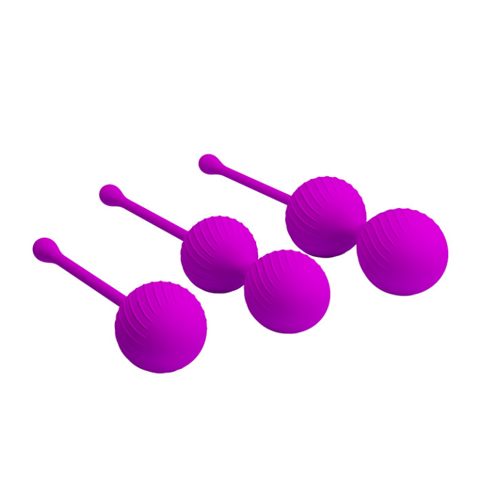 Вагінальні кульки - Pretty Love Kegel Balls Set Pink, 3 шт.