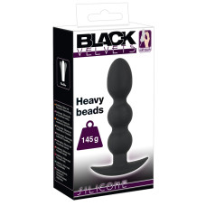 Анальна пробка - Black Velvets Heavy Beads, 145 г