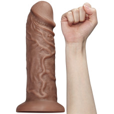 Реалістичний вібратор - King-Sized Realistic Chubby Vibrating Dildo 10.5" Brown