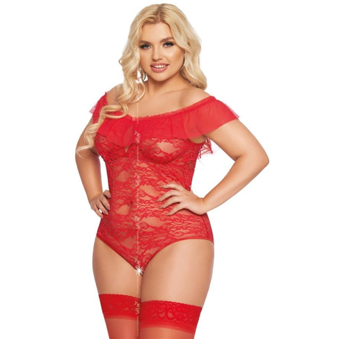 Боді - Kamila, red 3XL