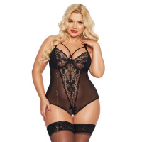 Боді - Amanda, black 2XL
