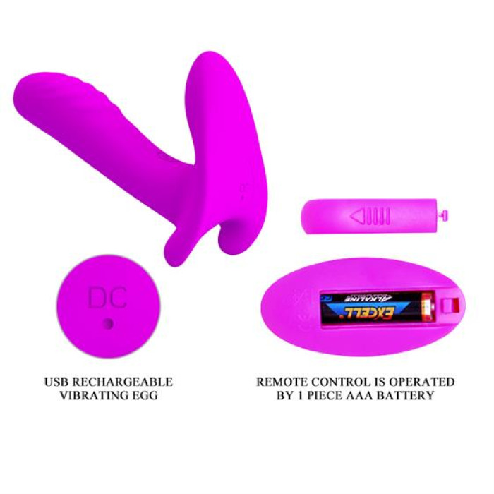 Вібратор - Pretty Love Remote Control Massager Purple
