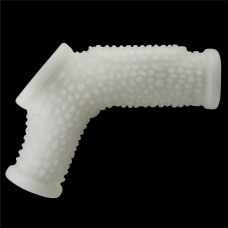 Насадка на член - Vibrating Drip Knights Ring With Scrotum Sleeve White
