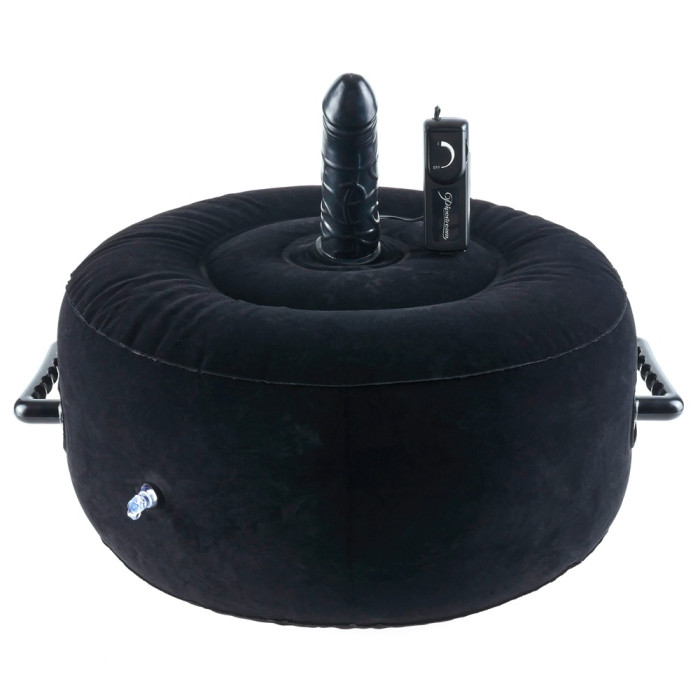 Надувна подушка з вібратором - FFS Inflatable Hot Seat Black