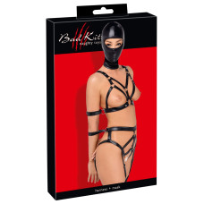Боді з маскою - 2480492 Bad Kitty Strap+Mask Set, black XS