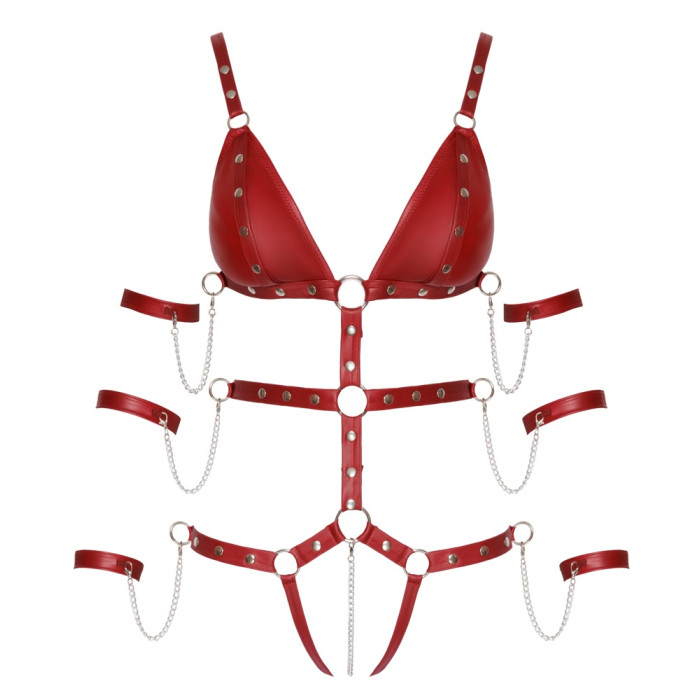 Боді - 2480514 Bad Kitty Strap Body, red M