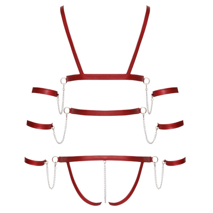 Боді - 2480514 Bad Kitty Strap Body, red M