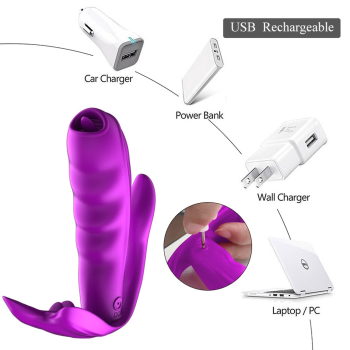 Стимулятор - Silicone Panty Vibrator USB, 7 Function, Heating