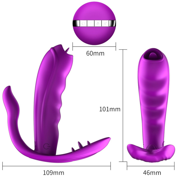 Стимулятор - Silicone Panty Vibrator USB, 7 Function, Heating