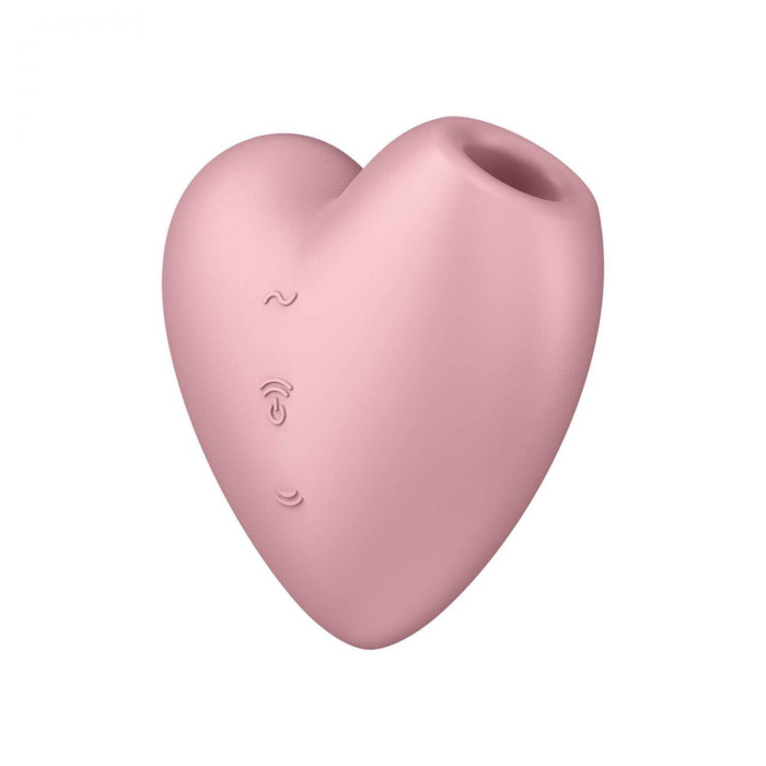 Вакуумний стимулятор - Satisfyer Cutie Heart Light Red