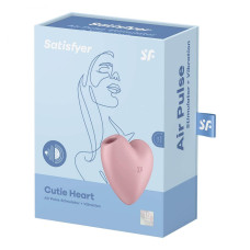 Вакуумний стимулятор - Satisfyer Cutie Heart Light Red