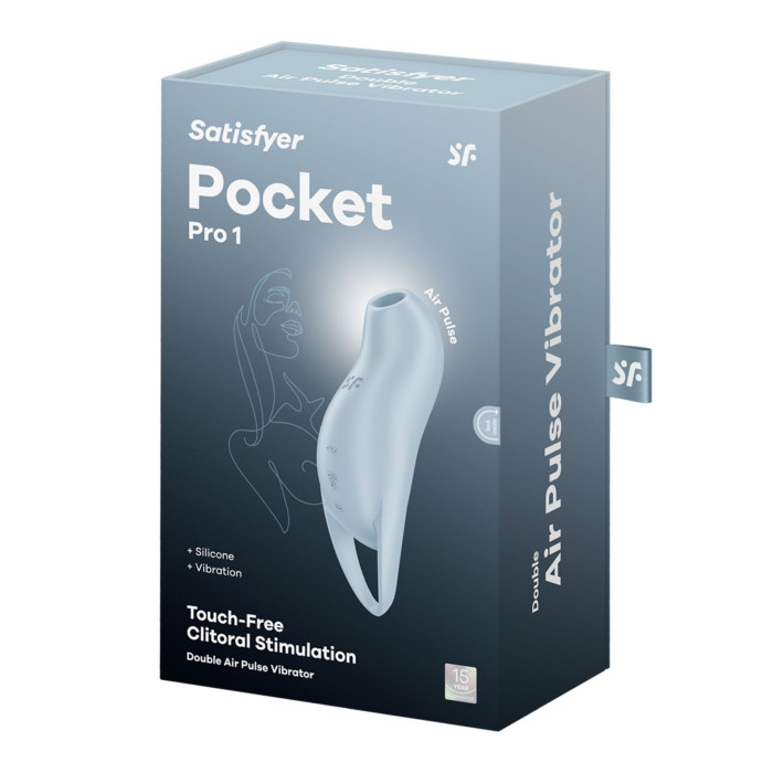 Вакуумний стимулятор - Satisfyer Pocket Pro 1 Blue