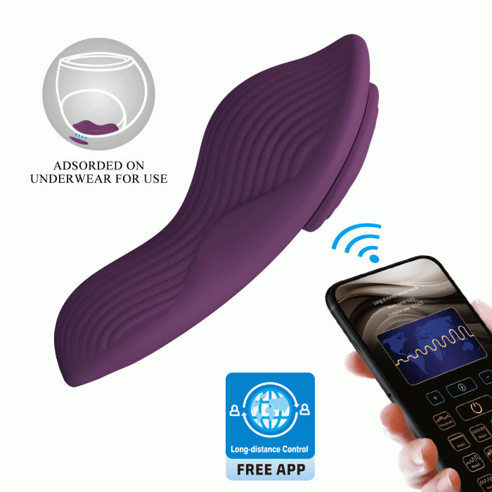 Вібратор - Pretty Love Mobile App Control Mane Stimulator Purple