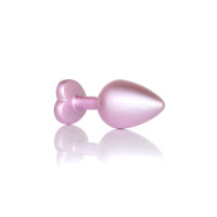 Анальна пробка - Jewellery Pearl Pink Heart Plug Clear M