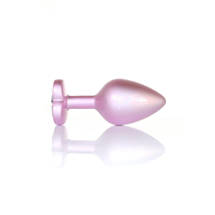 Анальна пробка - Jewellery Pearl Pink Heart Plug Clear M