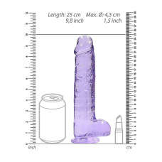 Фалоімітатор - Realrock Dildo 9" Purple