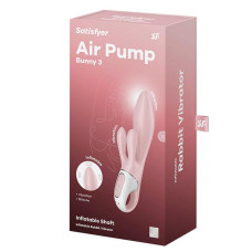 Вакуумний кліторальний стимулятор - Satisfyer Air Pump Bunny 3 Rose