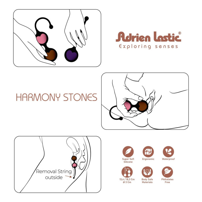 Набір вагінальних кульок - Adrien Lastic Harmony Stones