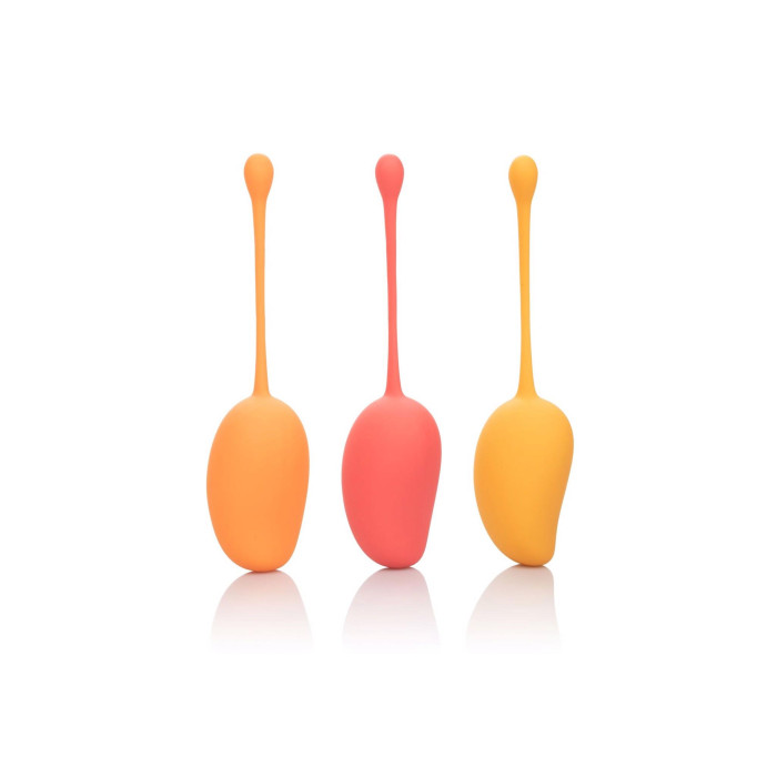Набір вагінальних кульок - Calexotics Kegel Training Set Mango