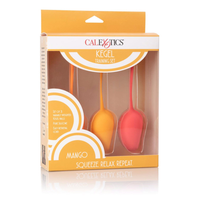Набір вагінальних кульок - Calexotics Kegel Training Set Mango