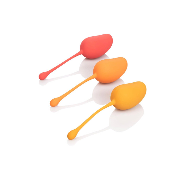 Набір вагінальних кульок - Calexotics Kegel Training Set Mango