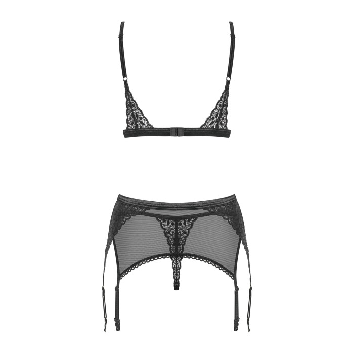 Комплект білизни - Obsessive Shibu Set Black S/M
