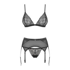 Комплект білизни - Obsessive Shibu Set Black S/M