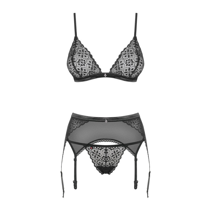 Комплект білизни - Obsessive Shibu Set Black S/M
