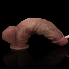 Фалоімітатор - Dual-Layered Silicone Cock XXL 10.5" Brown