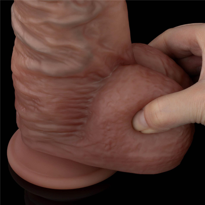 Фалоімітатор - Dual-Layered Silicone Cock XXL 10.5" Brown