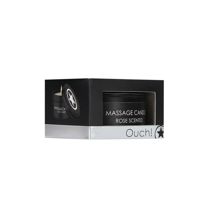 Масажна свічка - Ouch! Massage Candle Rose Scented, 100 г