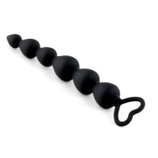 Анальний ланцюжок - Anal Beads Heart Black