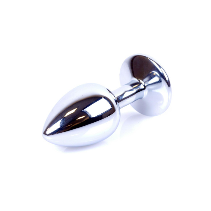 Анальна пробка - Jewellery Silver Plug - Black