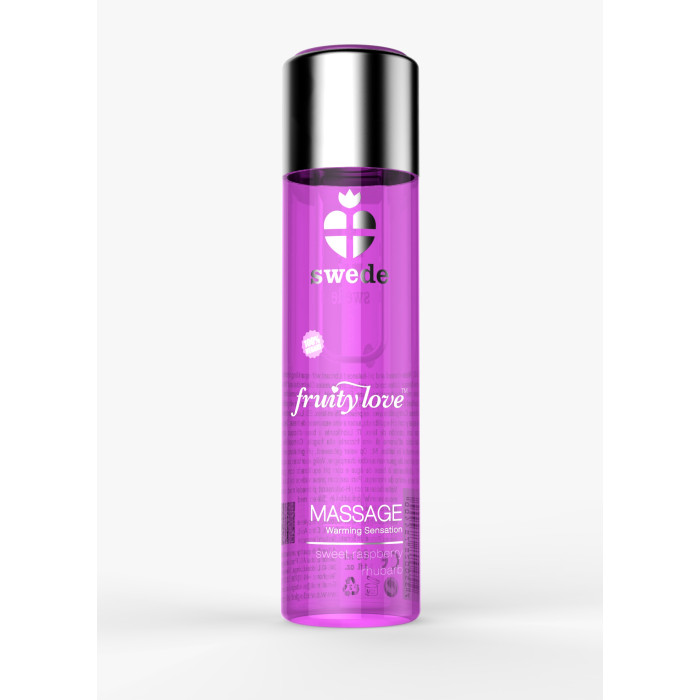 Масажна олія - Swede Fruity Love Sweet Raspberry Rhubarb, 60 мл (відсутня пломба)