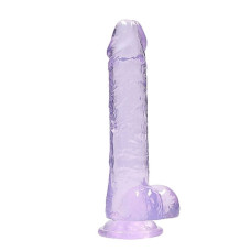 Фалоімітатор - Realrock Dildo 8" Purple (пошкоджена упаковка)