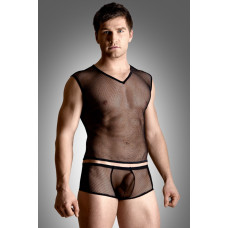 Комплект білизни - Net Set, Shirt And Thong, black XL
