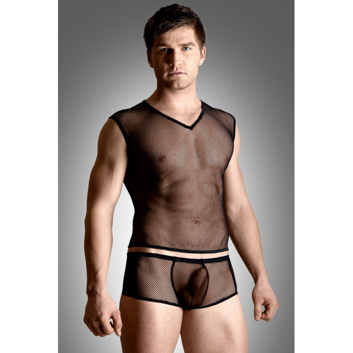 Комплект білизни - Net Set, Shirt And Thong, black XL