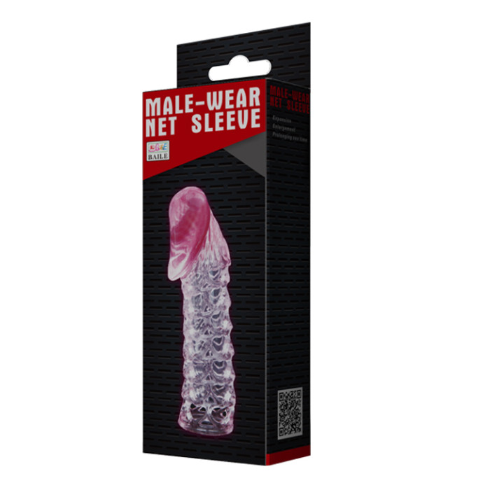 Насадка на член - Male-Wear Net Sleeve Pink