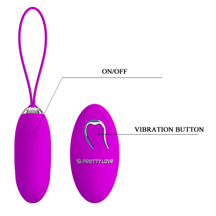 Віброяйце - Pretty Love Julia Vibrating Egg Purple