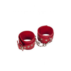 Наручники Leather Restraints Hand Cuffs Red