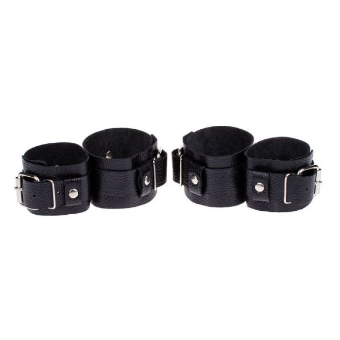 Фіксатор для зап'ястків та щиколоток Fixation Me Ankle Black