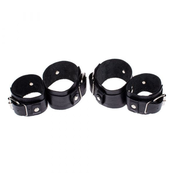 Фіксатор для зап'ястків та щиколоток Fixation Me Ankle Black