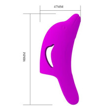 Вібронасадка на палець - Pretty Love Delphini Fingering Vibrator Purple