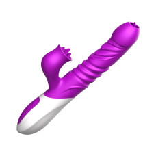 Вібратор - Silicone Vibrator, USB, 10 Function &Thrusting Function, Heating
