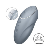 Кліторальний стимулятор - Satisfyer Tap & Climax 1 Bluegrey