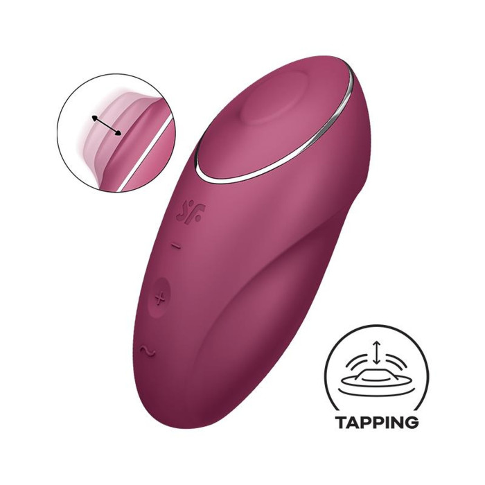 Кліторальний стимулятор - Satisfyer Tap & Climax 1 Red