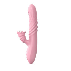 Вібратор - Angelia, USB 3 Functions Of Thrusting, 20 Vibrations Flesh