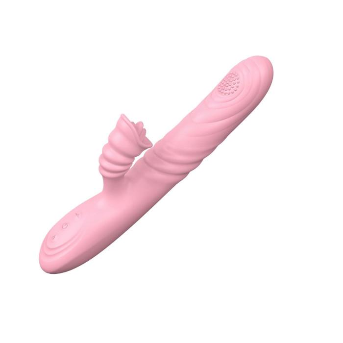 Вібратор - Angelia, USB 3 Functions Of Thrusting, 20 Vibrations Flesh